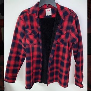 Levi’s Red Fleece Lined Flannel, Men’s Size S